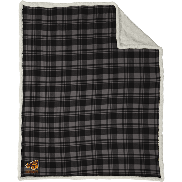 Avon Grove Flannel Sherpa Blanket