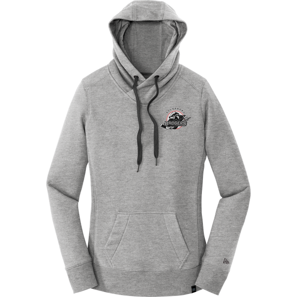 Allegheny Badgers New Era Ladies French Terry Pullover Hoodie