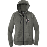 Allegheny Badgers New Era Ladies French Terry Full-Zip Hoodie