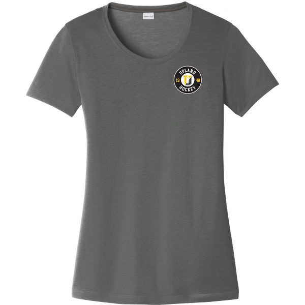 Upland Country Day School Ladies PosiCharge Competitor Cotton Touch Scoop Neck Tee
