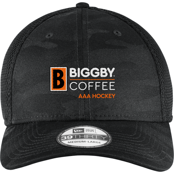 Biggby Coffee AAA New Era Tonal Camo Stretch Tech Mesh Cap