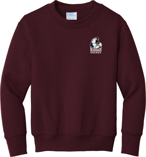 Berdnikov Bears Youth Core Fleece Crewneck Sweatshirt