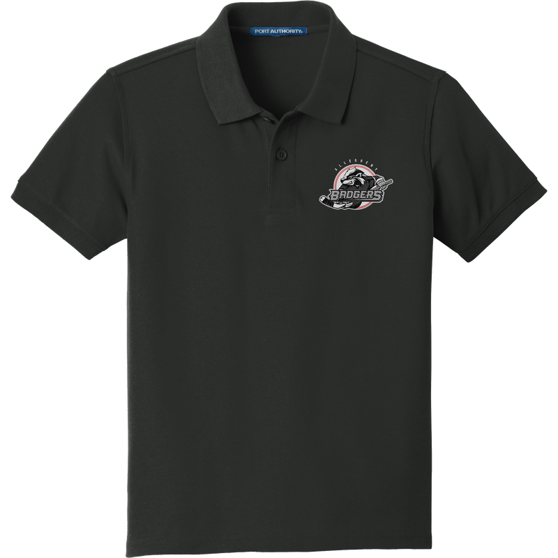 Allegheny Badgers Youth Core Classic Pique Polo
