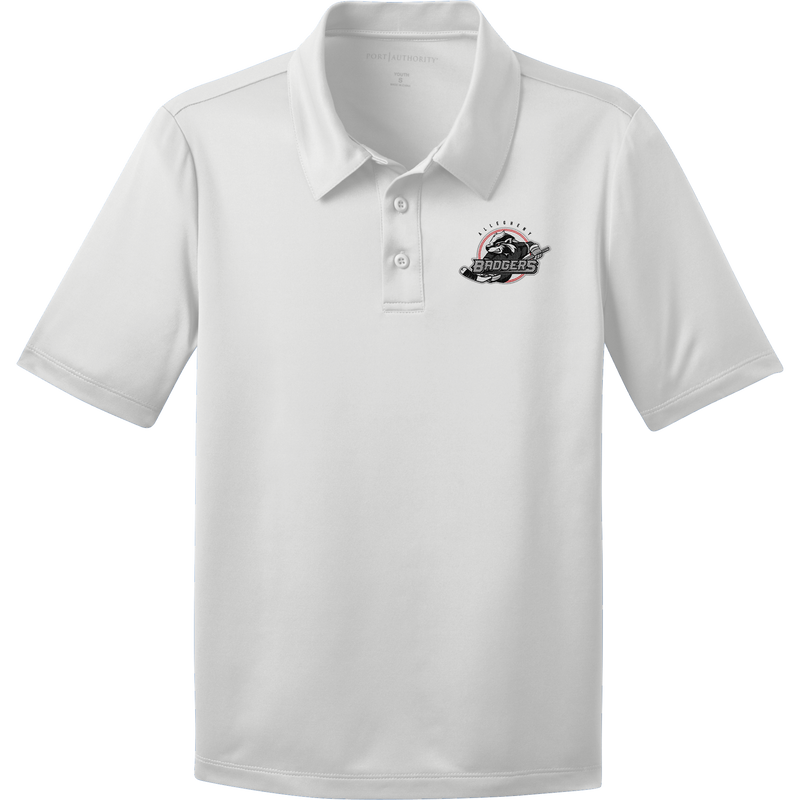 Allegheny Badgers Youth Silk Touch Performance Polo