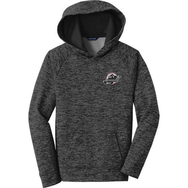 Allegheny Badgers Youth PosiCharge Electric Heather Fleece Hooded Pullover