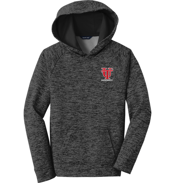University of Tampa Youth PosiCharge Electric Heather Fleece Hooded Pullover