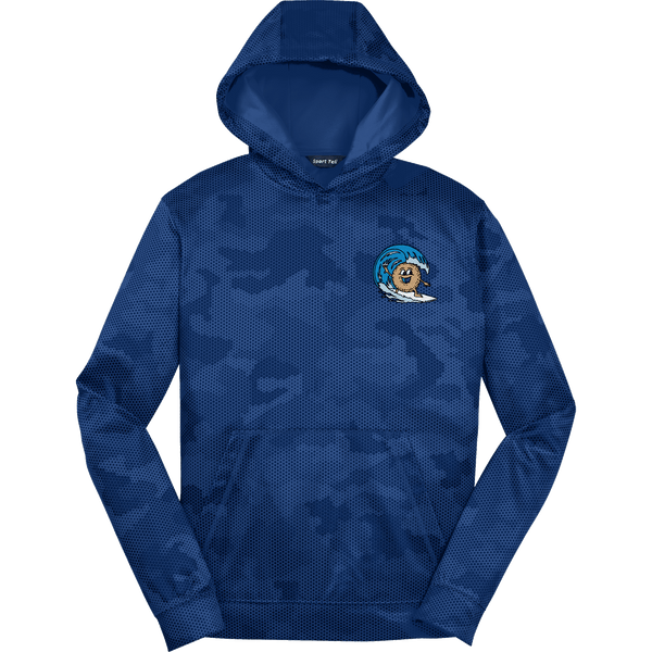 BagelEddi's Youth Sport-Wick CamoHex Fleece Hooded Pullover