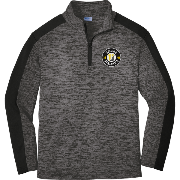 Upland Country Day School Youth PosiCharge Electric Heather Colorblock 1/4-Zip Pullover