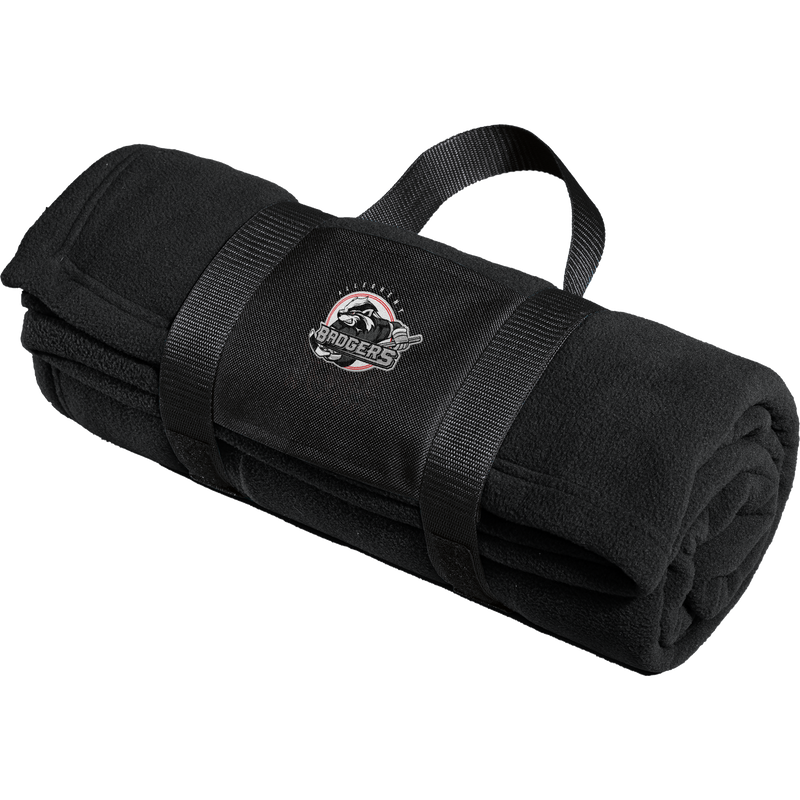 Allegheny Badgers Fleece Blanket with Carrying Strap