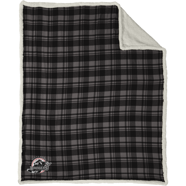 Allegheny Badgers Flannel Sherpa Blanket