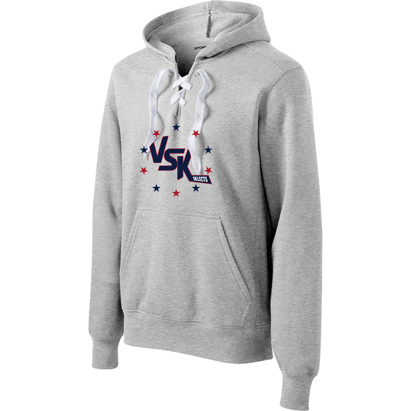 VSK Selects Lace Up Pullover Hooded Sweatshirt